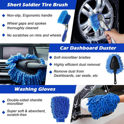 26Pcs Car Detailing Drill Brush Set (Drill Not Included) - Premium Automotive Detailing Tool by Vehpartz