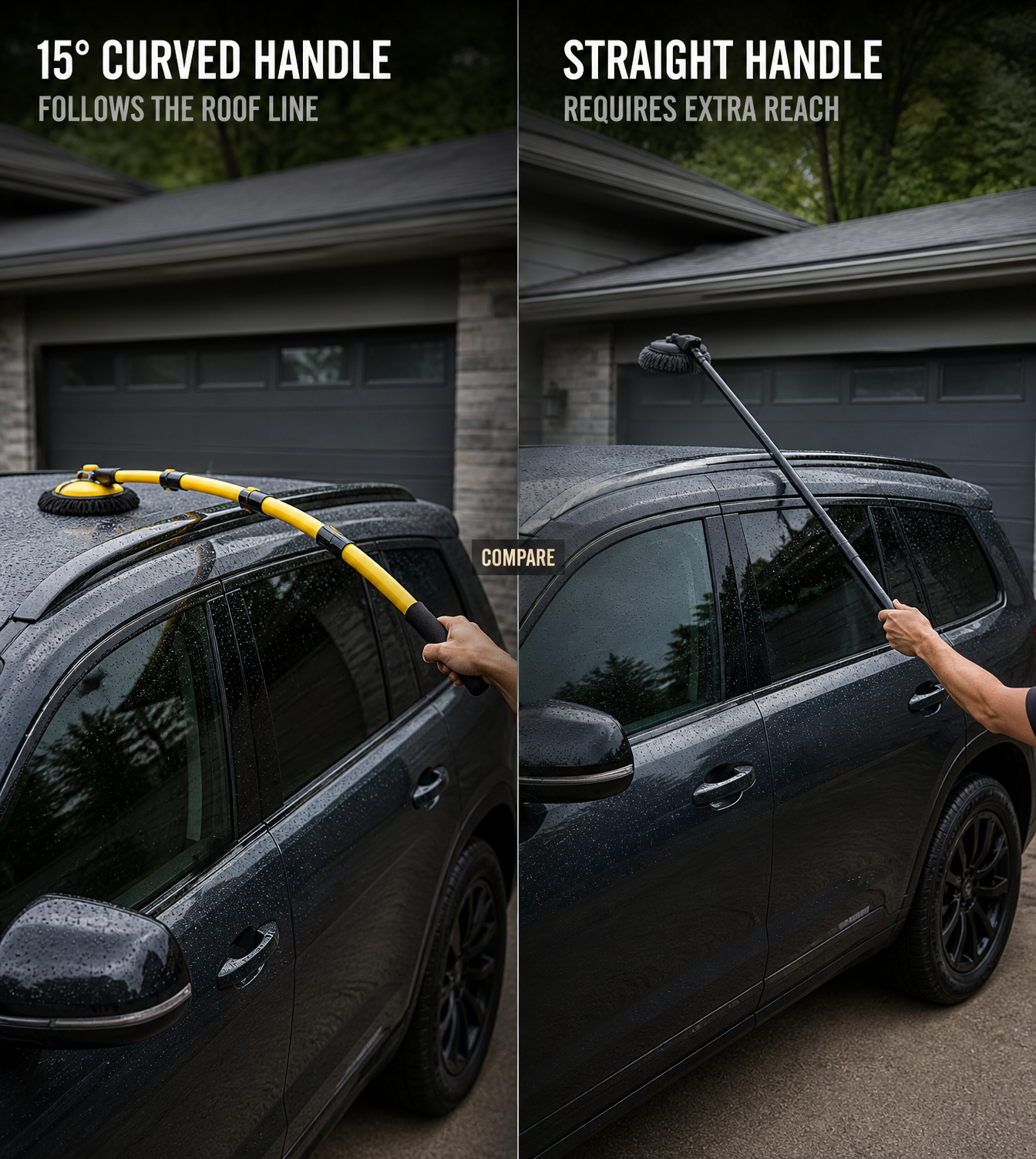 Car Wash Brush Mop Microfiber Car Washing Sponge with Long Handle