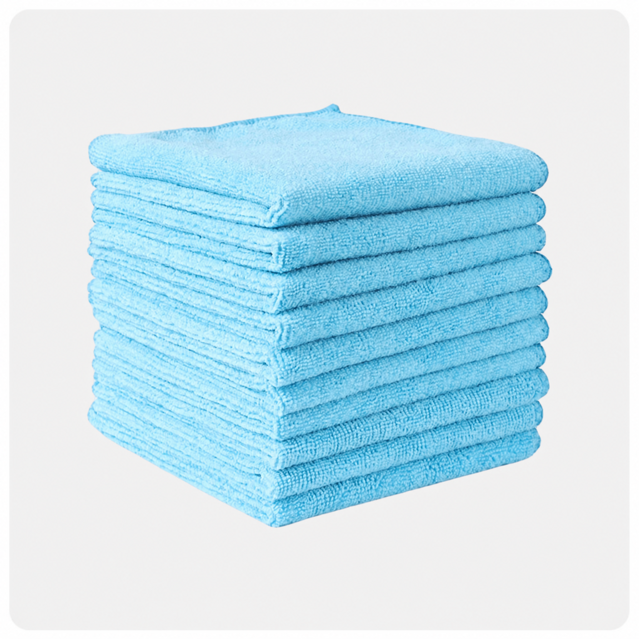 Microfiber Cleaning Cloth Light Green - 5 Pcs- High Performance - 1200 Washes, Ultra Absorbent Towels Weave Grime & Liquid for Streak-Free Mirror Shine - Car Washing Cloth