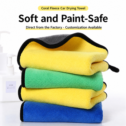 Coral Fleece/velvet Drying Towels - Premium Automotive Detailing Tool by Vehpartz