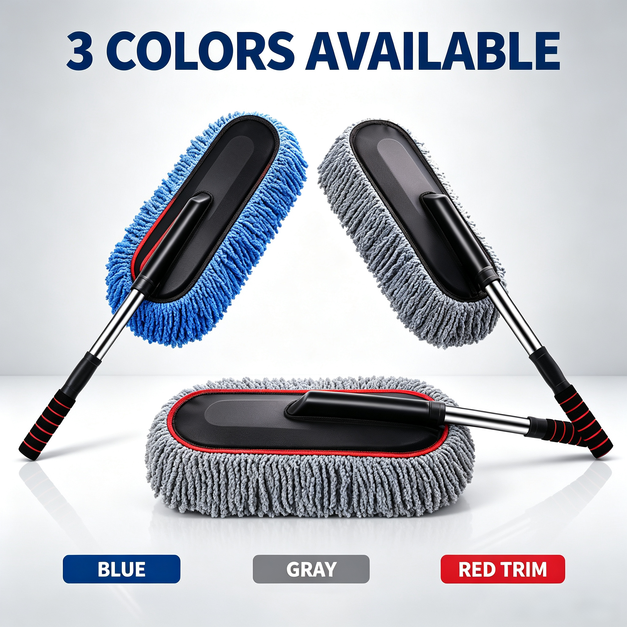 Professional Scratch-Free Auto Duster - Ultimate Microfiber Car Duster for Quick Car Cleaning & Dusting (Washable & Reusable)