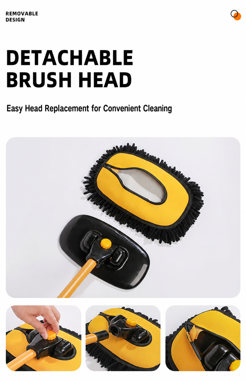 Car Wash Brush Mop Microfiber Car Washing Sponge with Long Handle