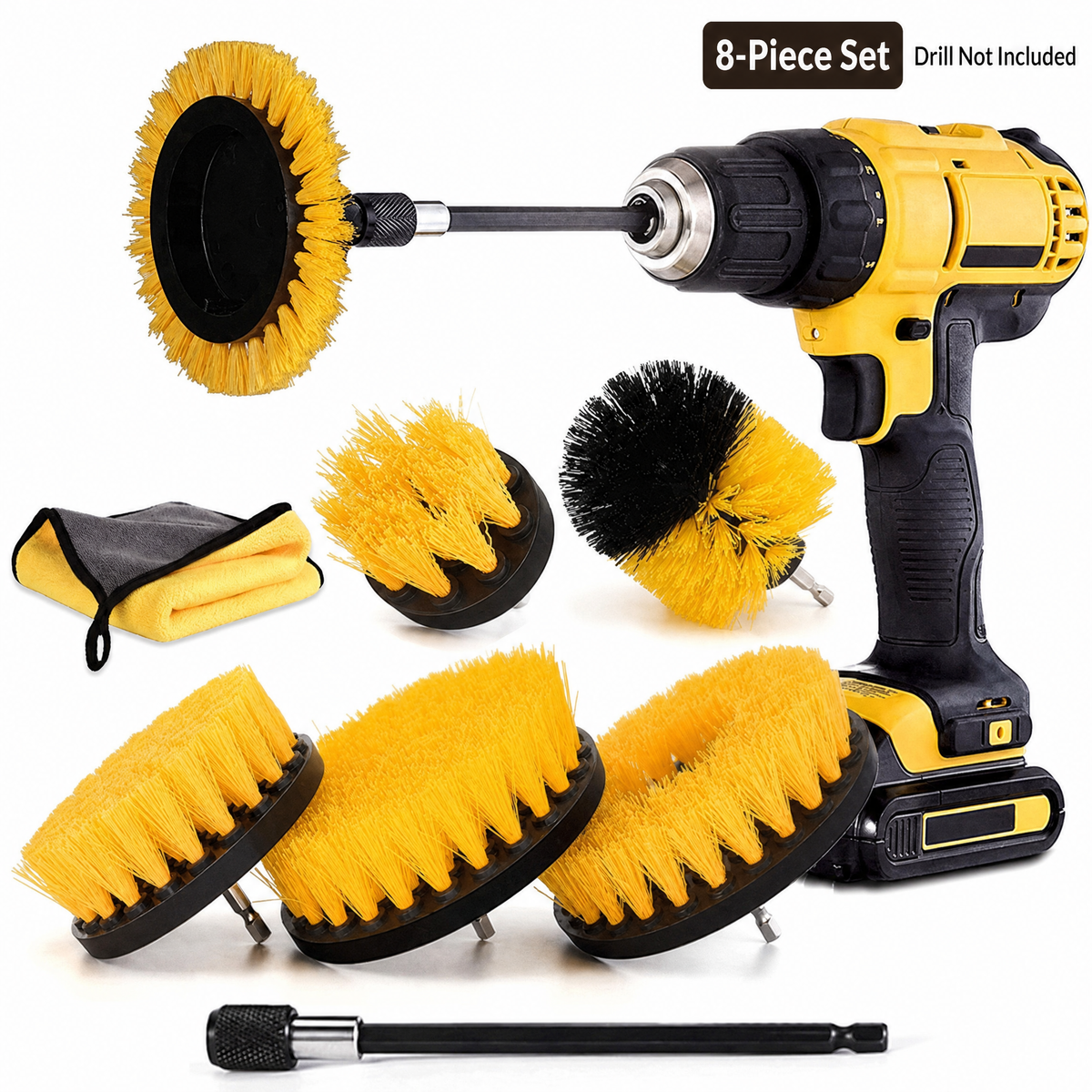 Car Detailing Drill Brushes Set(Drill Not Included)