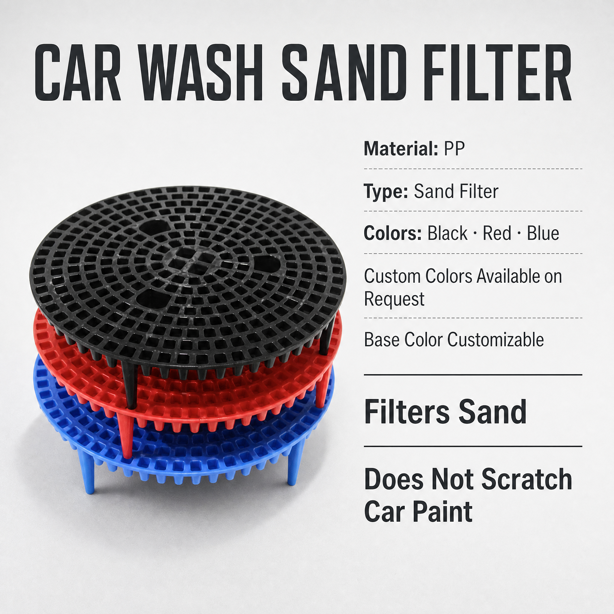 Scratch-Free Heavy Duty Rolling Car Wash Bucket with 5-Wheel Dolly - Clear View Water Monitoring & Tool Organizer - Complete Detailing Kit