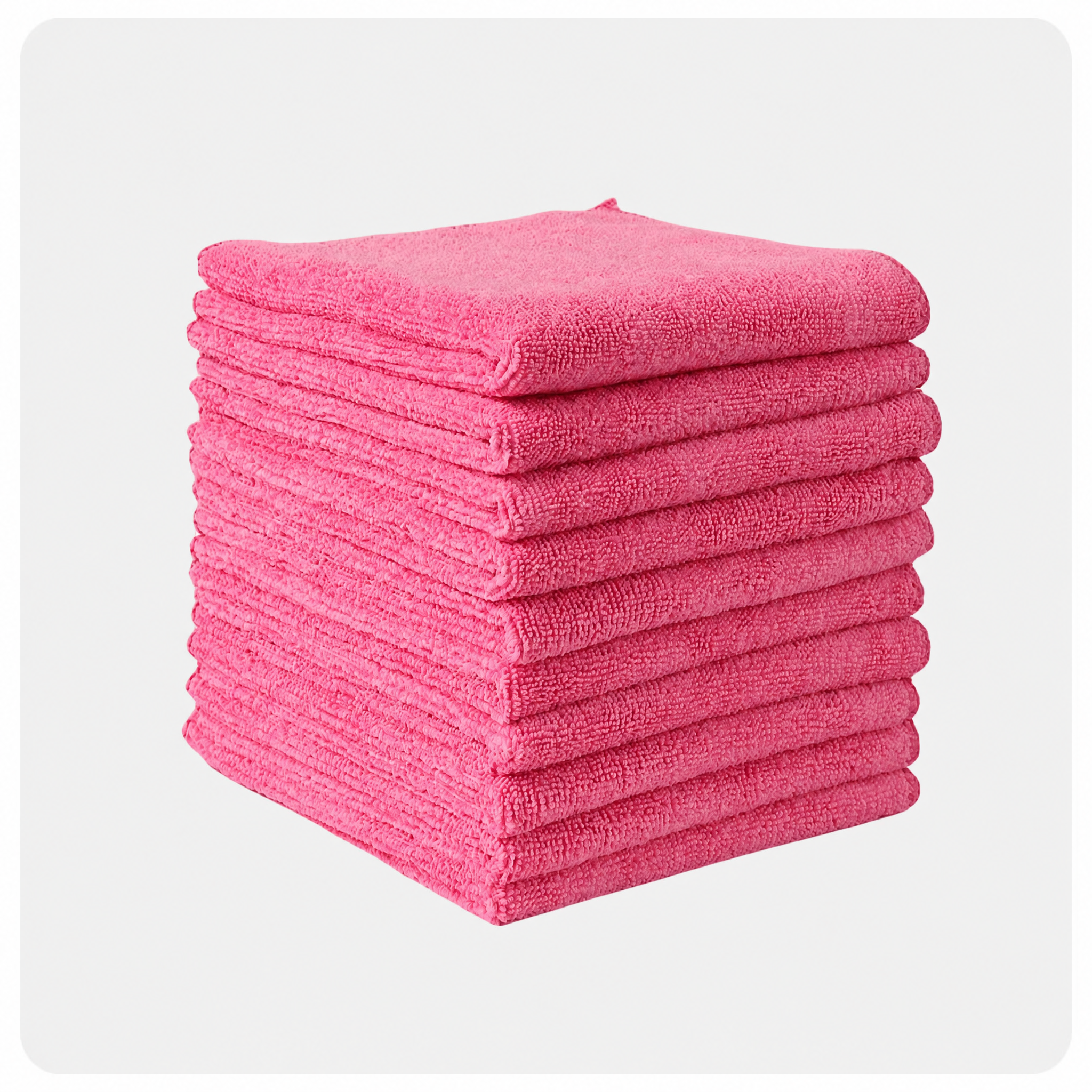 Microfiber Cleaning Cloth Light Green - 5 Pcs- High Performance - 1200 Washes, Ultra Absorbent Towels Weave Grime & Liquid for Streak-Free Mirror Shine - Car Washing Cloth